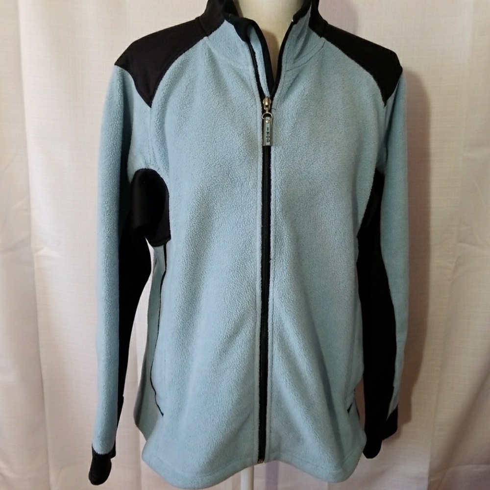 Light Blue Warm IZOD Jacket Coat Fleece size Large